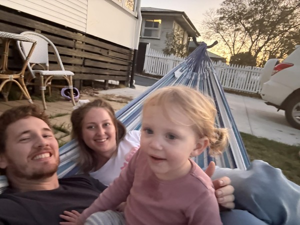 Kat and Dali with their toddler